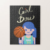 Girl Boss Basketbal Legpuzzel (Verticaal)