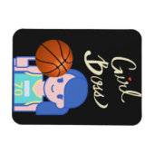 Girl Boss Basketball Magneet (Horizontaal)