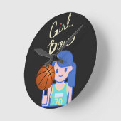 Girl Boss Basketball Ronde Klok (Hoek)