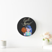 Girl Boss Basketball Ronde Klok (Huis)
