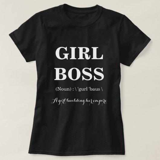 Girl Boss blk T-shirt (Design voorkant)