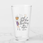 Girl Boss | Blonde Lady Glas (Achterkant)