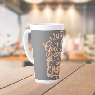 Girl Boss bouwt haar Empire Word Art Latte Mok
