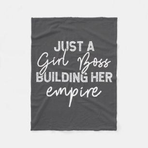 Girl Boss Bouwt Haar Imperium Fleece Deken