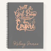 Girl Boss bouwt haar keizerrijk gepersonaliseerd Notitieboek (Voorkant)