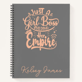 Girl Boss bouwt haar keizerrijk gepersonaliseerd Notitieboek