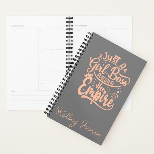 Girl Boss bouwt haar keizerrijk gepersonaliseerd Planner (Display)