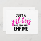 Girl Boss Briefkaart (Voorkant / Achterkant)