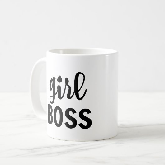 Girl Boss Coffee Mok (Voorkant links)