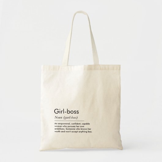 Girl Boss Definition Tas (Voorkant)