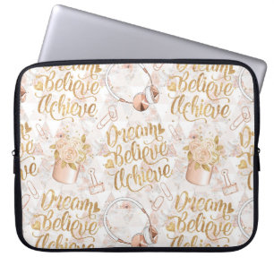 Girl Boss - Dromen, geloven, bereiken Laptop Sleeve