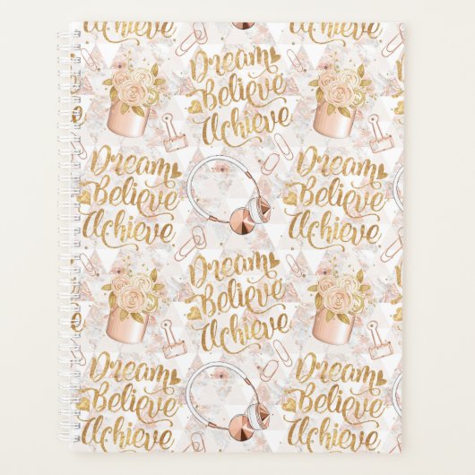 Girl Boss - Dromen, geloven, Planner bereiken (Voorkant)