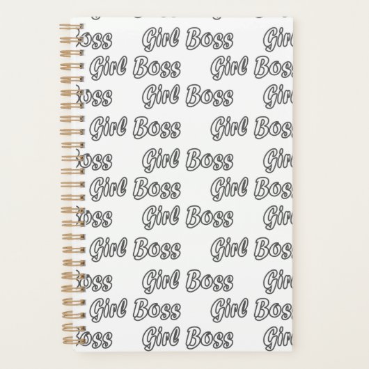 Girl Boss Empowered Lady Entrepreneur Planner (Voorkant)