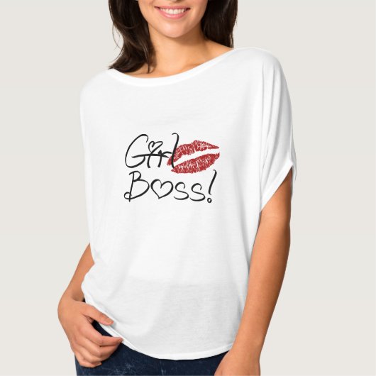 Girl Boss Flowy Top (Voorkant)