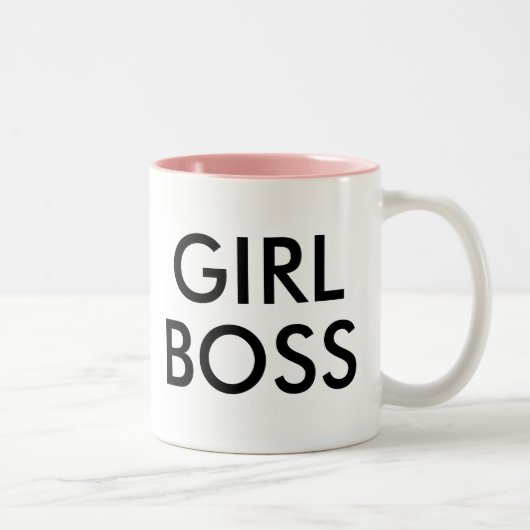 Girl Boss | Funny Humor Slogan Mok (Rechts)