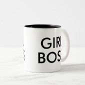 Girl Boss | Funny Humor Slogan Mok (Voorkant rechts)