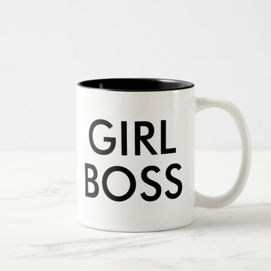 Girl Boss | Funny Humor Slogan Mok (Rechts)