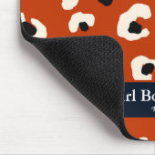 Girl Boss Gepersonaliseerde Bold Leopard Print Muismat (Hoek)