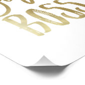 Girl Boss | Gold Art Print Foto Afdruk (Hoek)