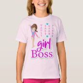 Girl Boss Gymnastics Vault, Bars, Beam, Floor T-shirt (Voorkant)