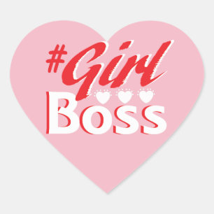 Girl Boss Hart Sticker