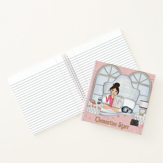 "Girl Boss HQ" - New Day Morning Pink Planner Notitieboek (Binnen)