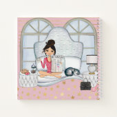 "Girl Boss HQ" - New Day Morning Pink Planner Notitieboek (Achterkant)