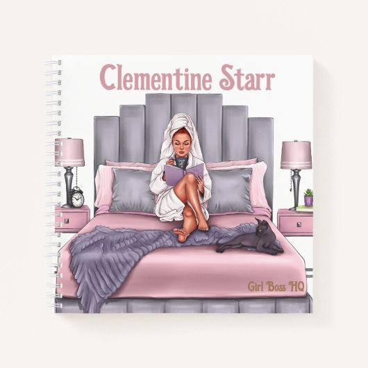 "Girl Boss HQ" Ochtendplanner notitieboek (Voorkant)