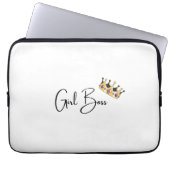 Girl Boss Laptop Hoesje Laptop Sleeve (Voorkant)