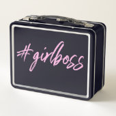 Girl Boss Lunchbox | Opbergbakje voor Make-up (Achterkant)