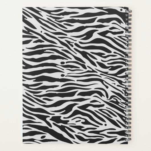 Girl Boss Luxe Zwart Roze Illustratie Planner (Achterkant)