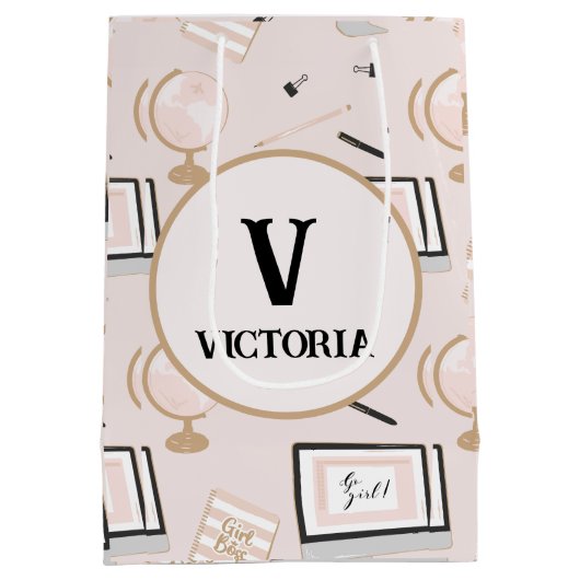 Girl Boss Medium Cadeauzakje (Achterkant)