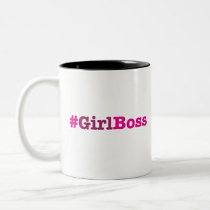 Girl Boss Merchandise Tweekleurige Koffiemok