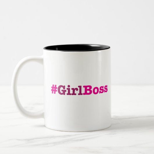 Girl Boss Merchandise Tweekleurige Koffiemok (Links)