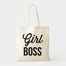 GIRL BOSS | Mok Retro Typografie Tote Bag