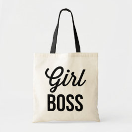 GIRL BOSS | Mok Retro Typografie Tote Bag
