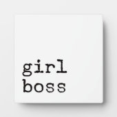 Girl Boss Motivatie Kantoor Fotoplaat (Voorkant)