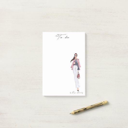 Girl boss notepad post-it® notes (Op bureau)