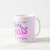 Girl Boss Persoonlijk Koffiemok (Voorkant rechts)