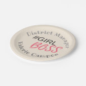 Girl Boss Persoonlijk Papieren Bordje (Gekanteld)