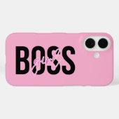 Girl Boss Pink Black Case-Mate iPhone Case (Achterkant (horizontaal))
