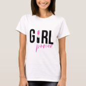 Girl Boss Pink Black T-shirt (Voorkant)
