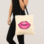 Girl Boss Pink Black Tote Bag (Voorkant (product))