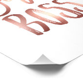 Girl Boss | Roos Gold Art Print Foto Afdruk (Hoek)