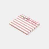Girl Boss Roos Gold Stripes to do Post-it® Notes (Schuin)