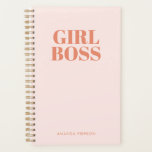 GIRL BOSS Roze Rood Rood Calligrafietoestel Planner<br><div class="desc">GIRL BOSS Roze Rood Rood Calligrafietoestel</div>