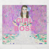 Girl Boss Sparkling Wijnetiket (Enkel label)