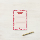 girl boss_to-do List Post-it® Notes (Op bureau)