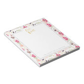 Girl Boss Trendy  Floral Pattern Notitieblok (Schuin)