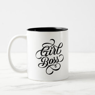 Girl Boss Tweekleurige Koffiemok